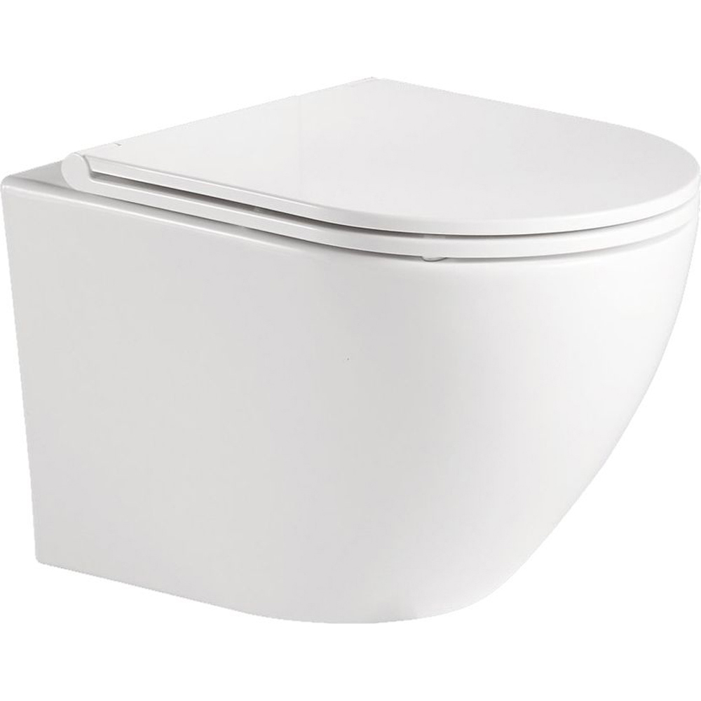 Подвесной унитаз BelBagno SFERA-R BB046CHR безободковый (белый)