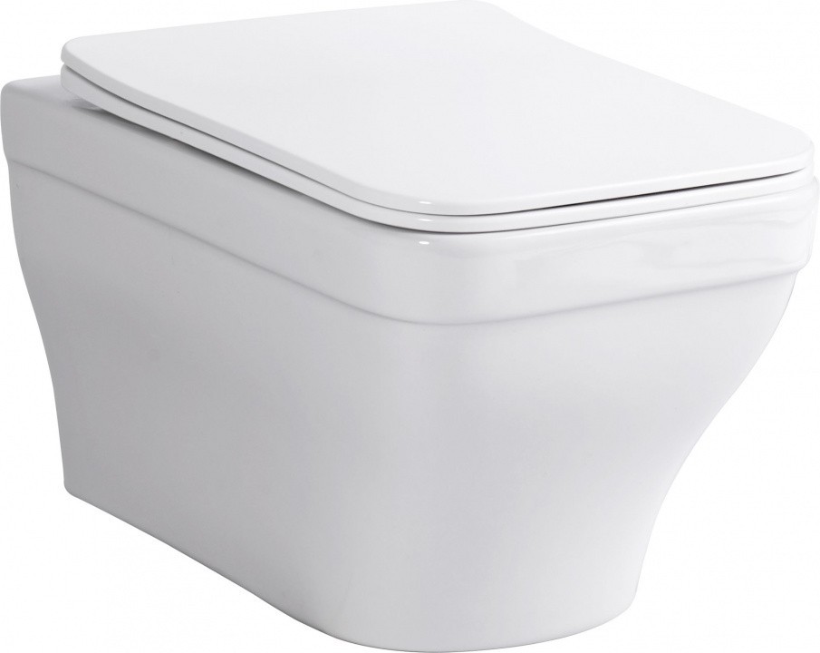 Подвесной унитаз Aquanet Elegant W LX-1163 безободковый (белый)