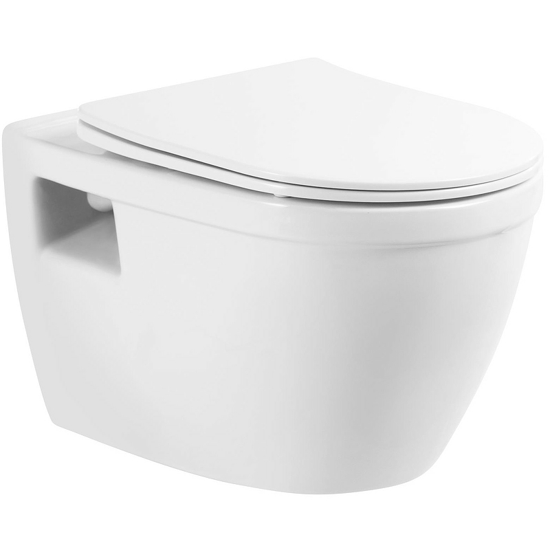 Подвесной унитаз BelBagno LOTO BB070CHR/SC безободковый (белый)