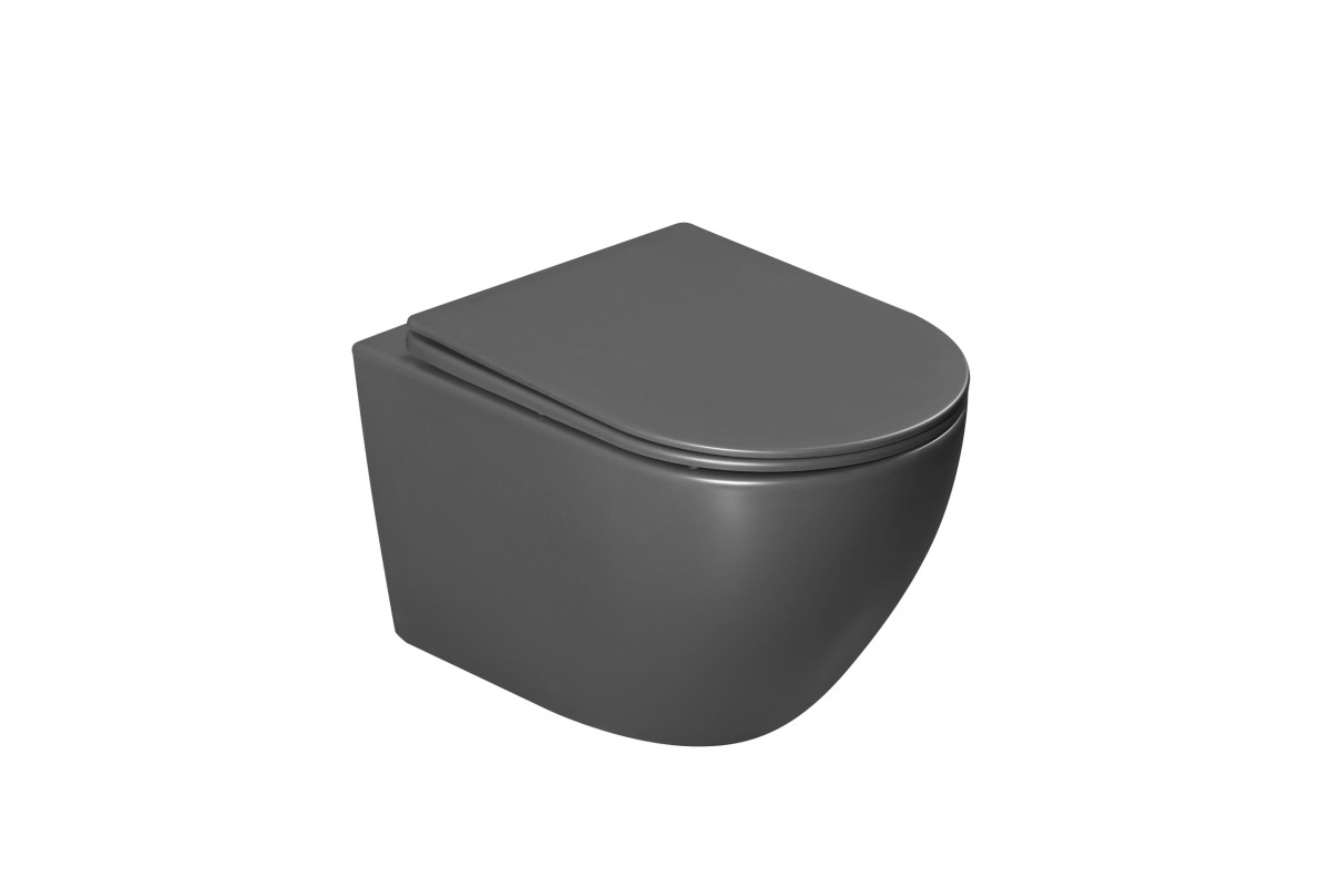 Подвесной унитаз Vincea Tornado Globo VT1-14TMA безободковый (антрацит матовый)
