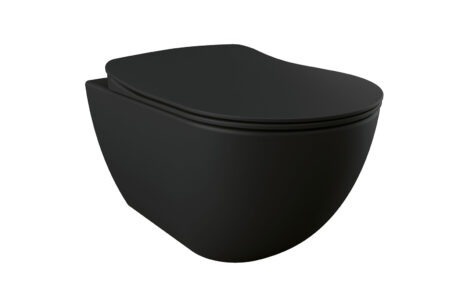 Подвесной унитаз Creavit Free FE320-00SM00E-0000 (чёрный матовый) с функцией биде
