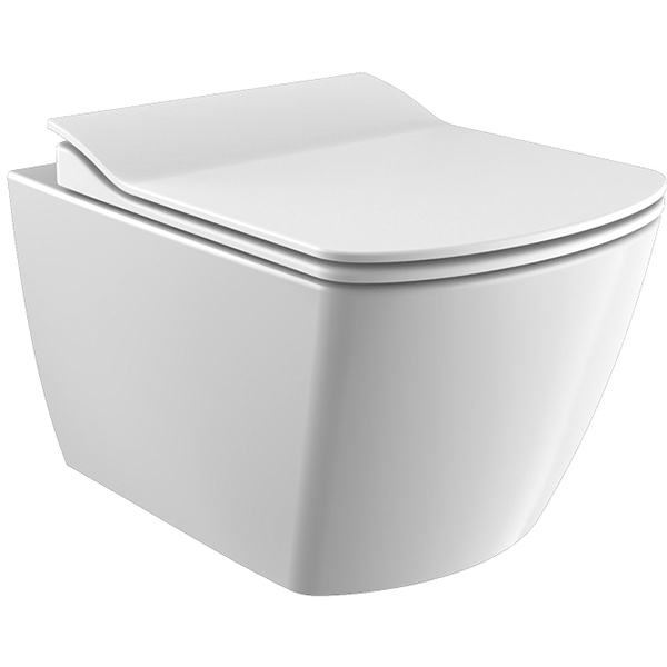 Подвесной унитаз Creavit Elegant EG321-00CB00E-0000 безободковый (белый) с функцией биде