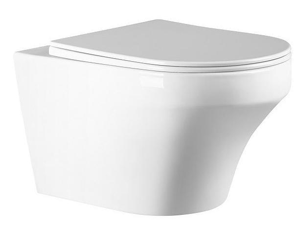 Подвесной унитаз Art&Max Gina AM218CHR безободковый (белый)