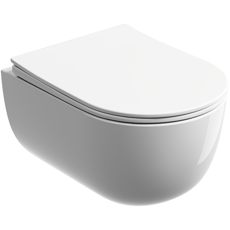 Подвесной унитаз Ceramica Nova Modena Rimless CN6063 безободковый (белый)