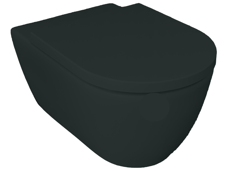 Подвесной унитаз Hatria FUSION A0Y1CC06 безободковый (lavagna)
