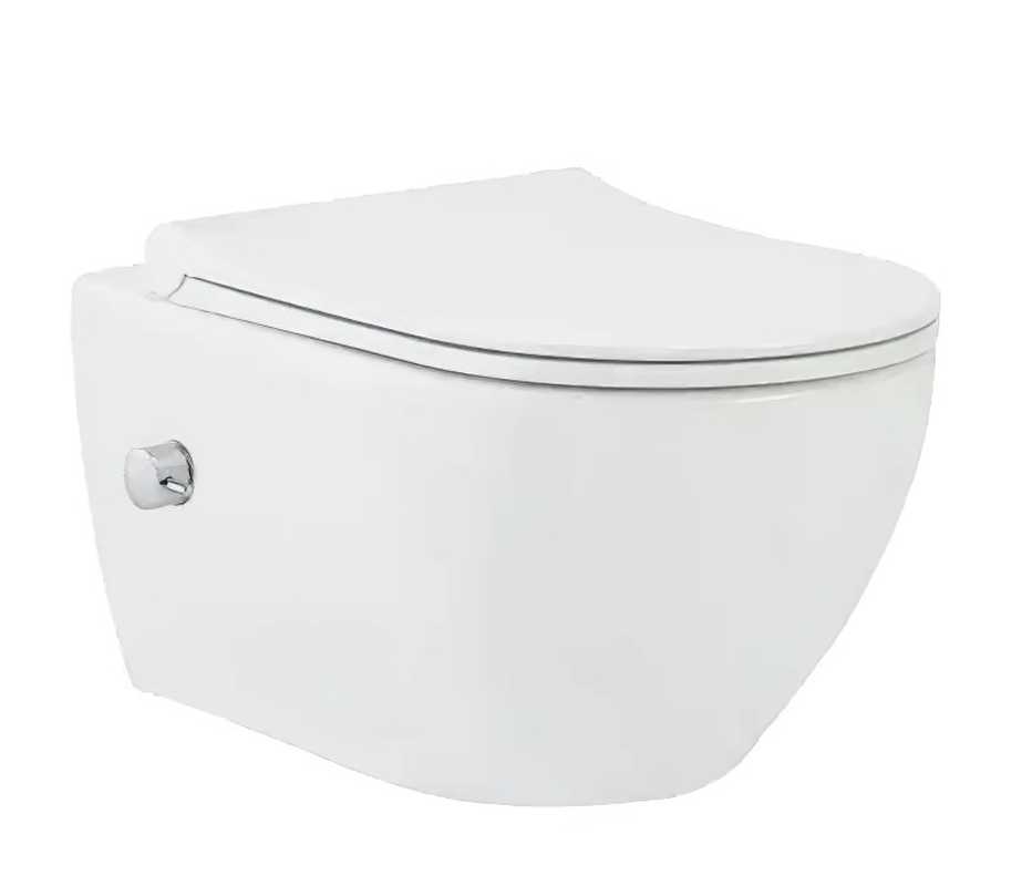 Подвесной унитаз beWash Bogen 88343601 безободковый (белый)