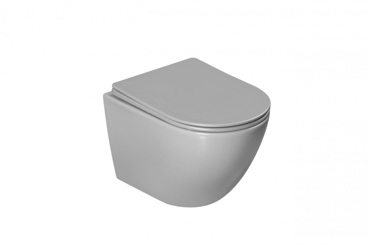 Подвесной унитаз Vincea Tornado Globo VT1-14TMG безободковый (серый матовый)