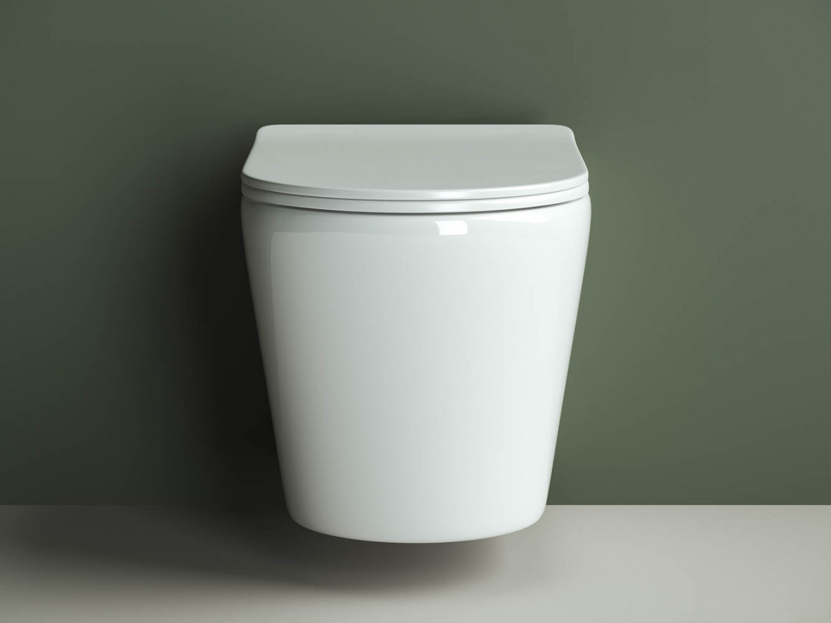 Подвесной унитаз Ceramica Nova Highlight CN1804  безободковый   (белый)