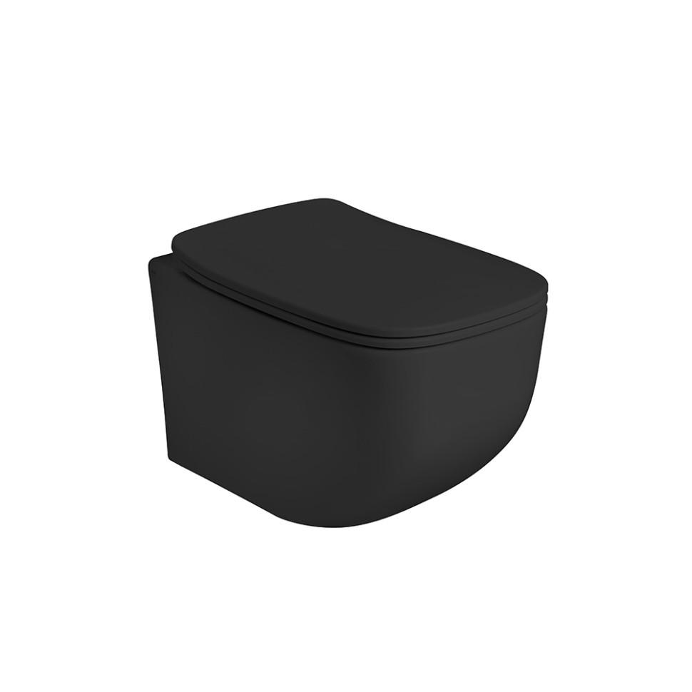 Подвесной унитаз Paini AXA White Jam WCWH3312707 (чёрный матовый)