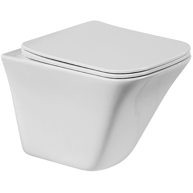 Подвесной унитаз BelBagno MARMI BB052CHR безободковый (белый)