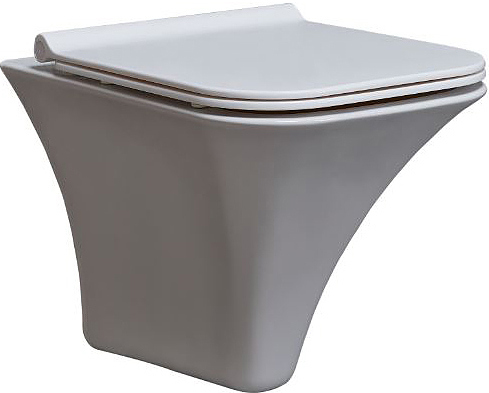 Подвесной унитаз beWash Ladoga ALKA054H1VE0W5SZ0 безободковый (белый)