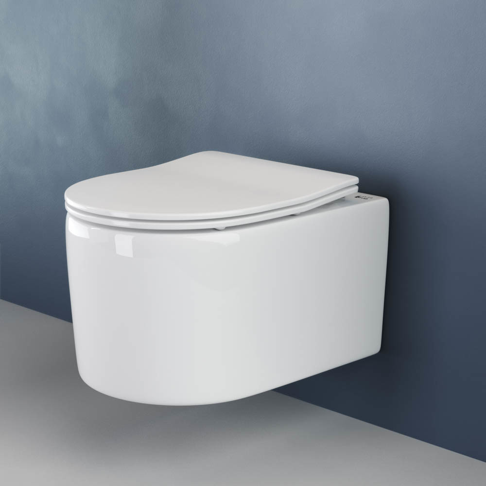 Подвесной унитаз Ceramica Nova Moments CN3003 безободковый  (белый)