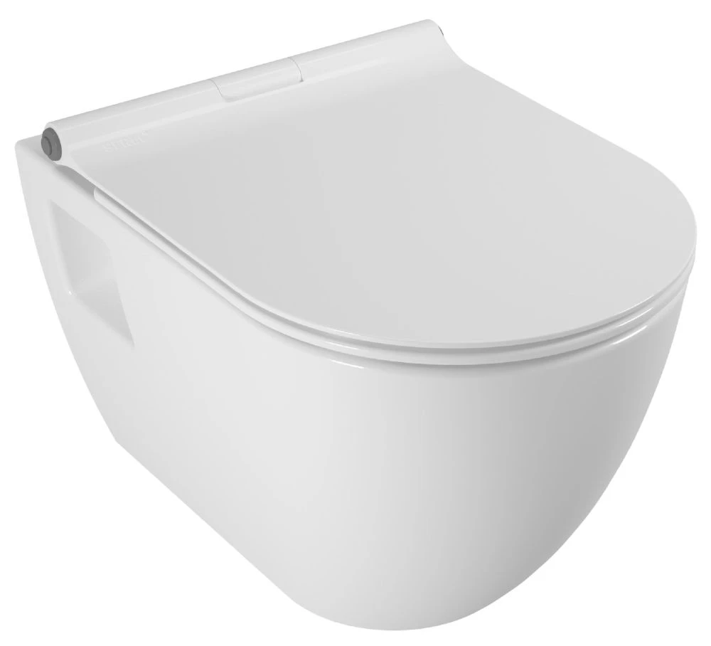 Подвесной унитаз Serel Smart SM46SL безободковый (белый)