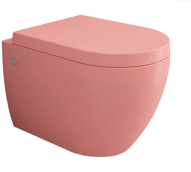 Подвесной унитаз Bocchi Speciale Jet Flush 1171-032-0129 безободковый (розовый матовый)