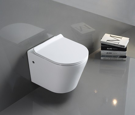 Подвесной унитаз Ceramalux В2330 безободковый (белый)