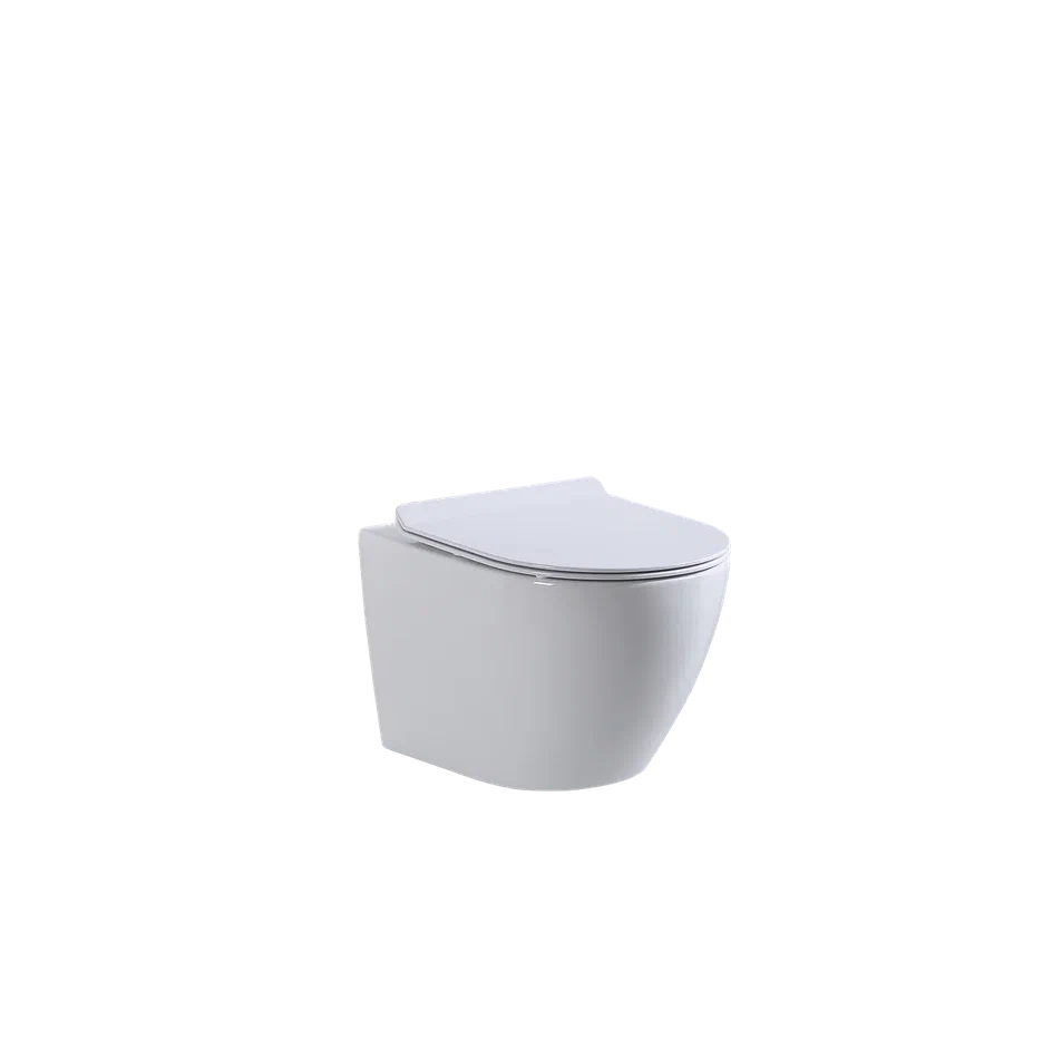 Подвесной унитаз beWash Minimal BKWHR003480 безободковый (белый)
