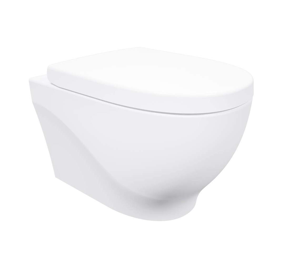 Подвесной унитаз Creavit Mare MA321-00CB00E-0000 безободковый (белый) с функцией биде