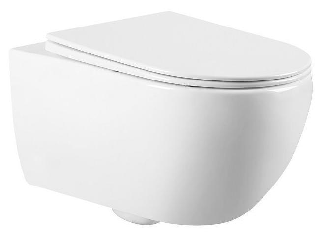 Подвесной унитаз Art&Max Siena AM221CHR безободковый (белый)