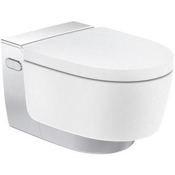 Подвесной унитаз Geberit AquaClean Mera Comfort 146.214.21.1 безободковый (белый/хром)