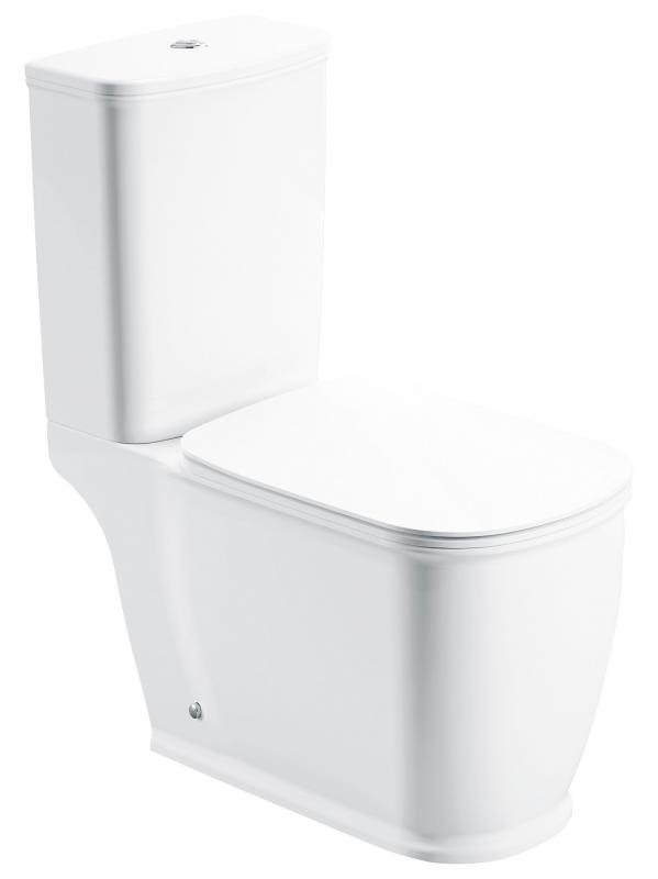 Напольный унитаз BelBagno PRADO BB10150CP безободковый (белый) чаша
