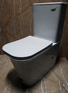 Унитаз-компакт CeramaLux 1222A безободковый (белый)