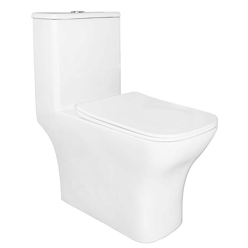 Унитаз-компакт Azario Lodi AZ-8617 безободковый (белый)