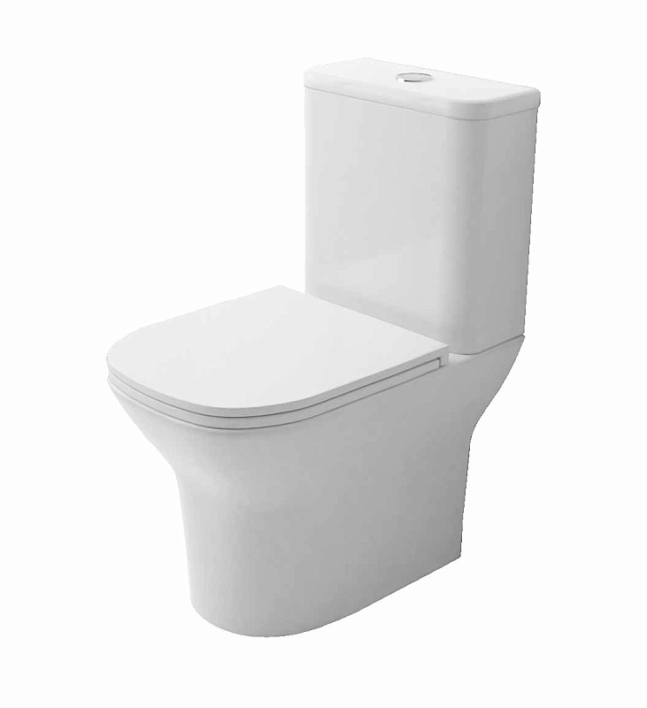 Унитаз-компакт Azario Iris AZ-8353 GB безободковый (белый)