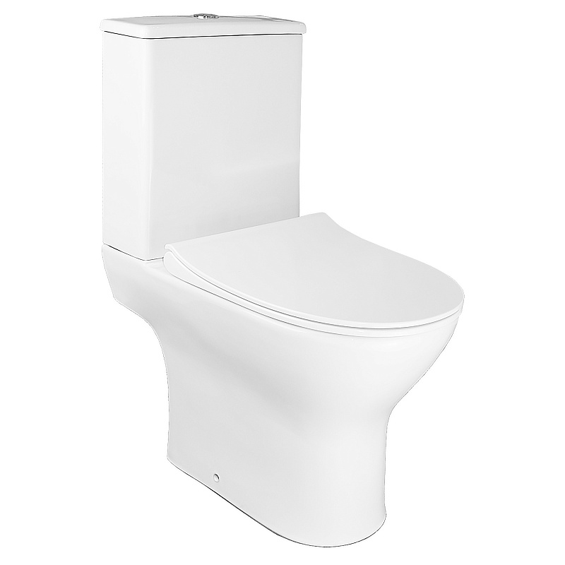 Унитаз-компакт Azario Mist AZ-45 безободковый (белый)