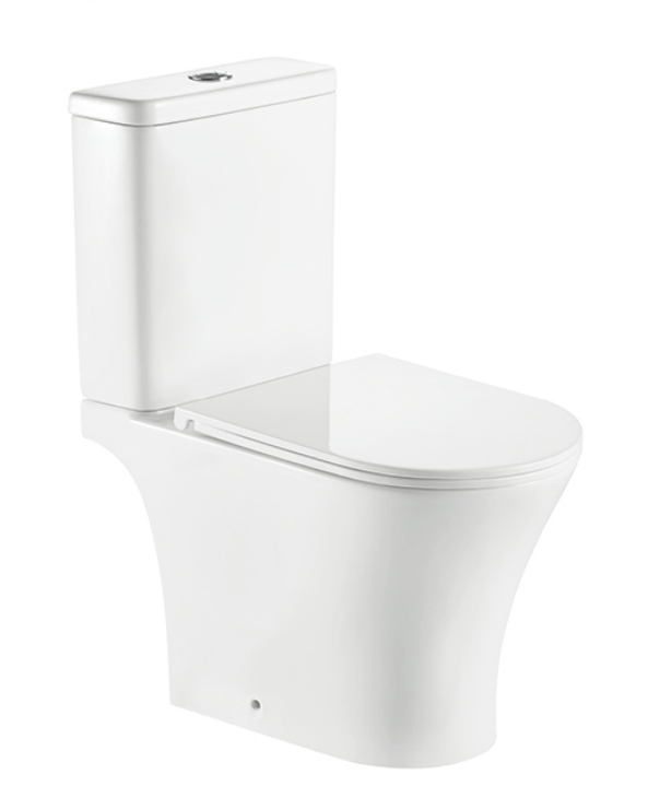 Унитаз-компакт SantiLine SL-5010 безободковый (белый)