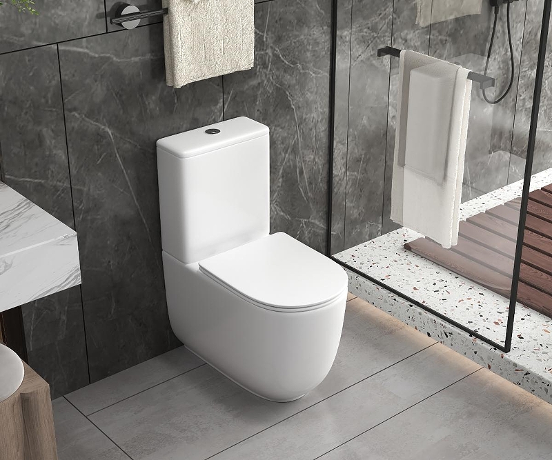 Унитаз-компакт AQUAme AQM1008PRO безободковый (белый) смыв торнадо