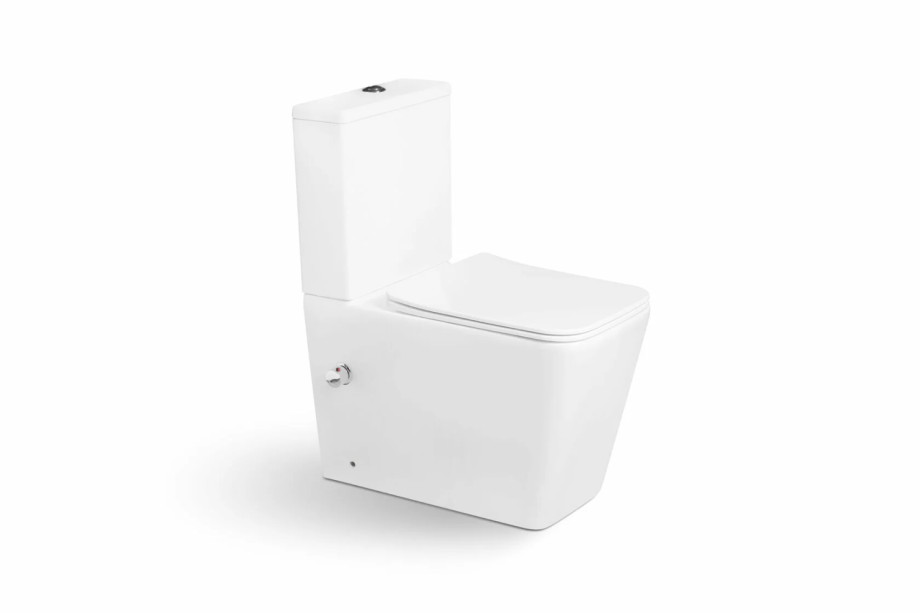 Напольный унитаз SantiLine SL-5017SM-BD безободковый (белый) с функцией биде