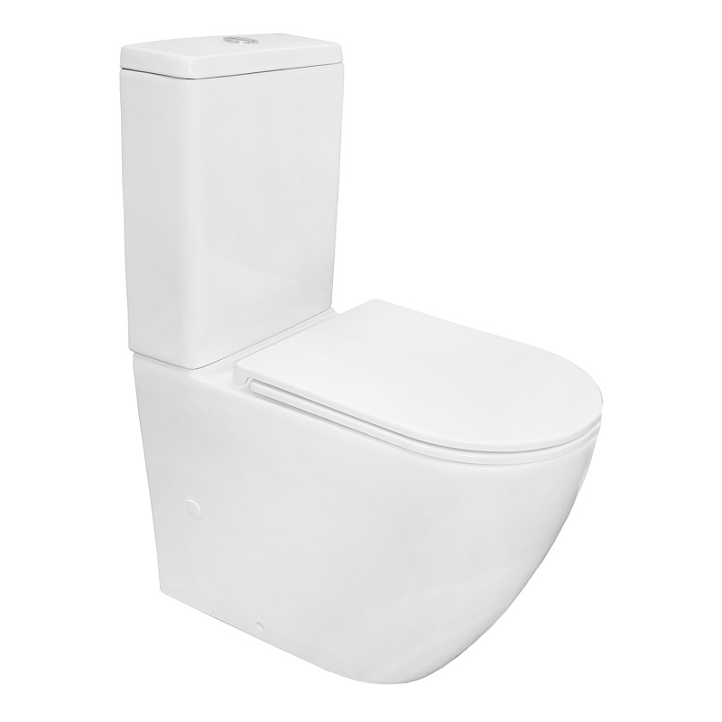 Унитаз-компакт Azario Grado AZ-2141 UQ1 безободковый (белый)