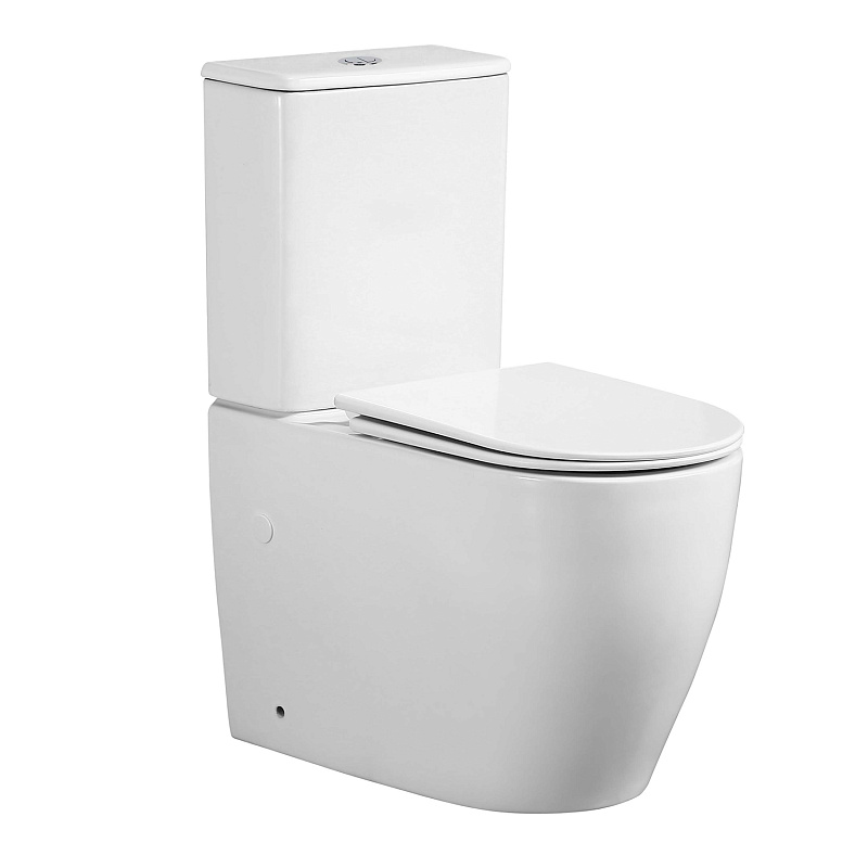 Унитаз-компакт Azario Bonelle AZ-1229A безободковый (белый)