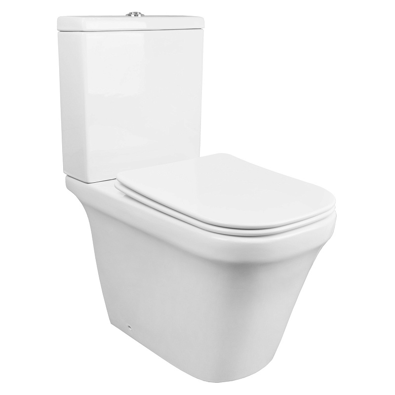Унитаз-компакт Azario Candy AZ-1503B безободковый (белый)