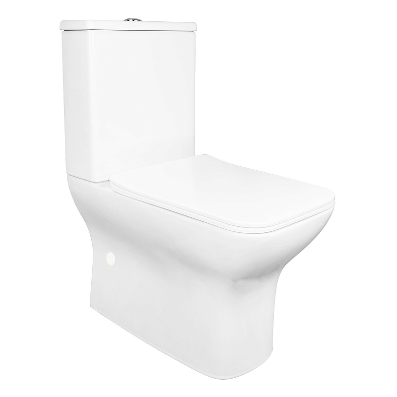 Унитаз-компакт Azario Fresco AZ-8302 безободковый (белый)