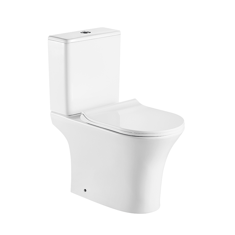 Унитаз-компакт CeramaLux 1217-P безободковый (белый)