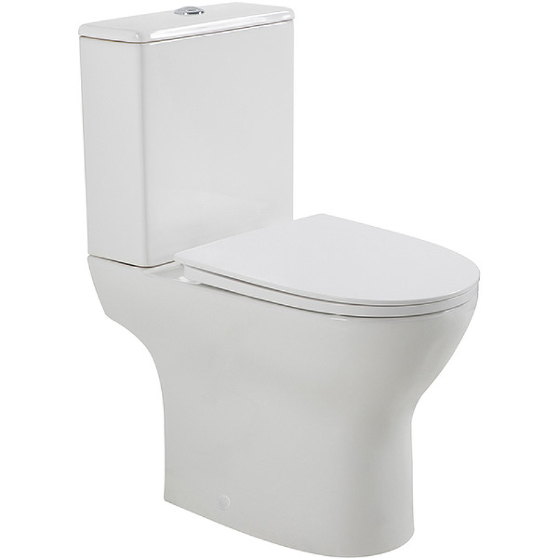 Напольный унитаз BelBagno LOUNGE BB045CPR безободковый (белый) чаша