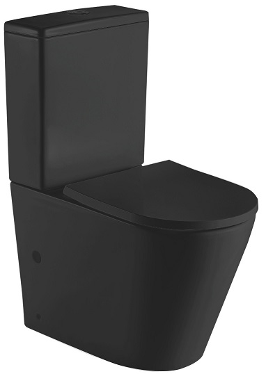 Унитаз-компакт CeramaLux NS-2178-18 безободковый (черный)