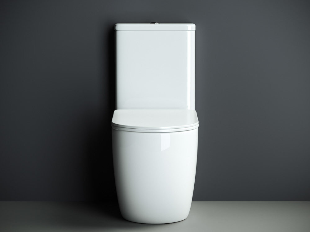 Унитаз-компакт Ceramica Nova Mia CN1801 безободковый  (белый)