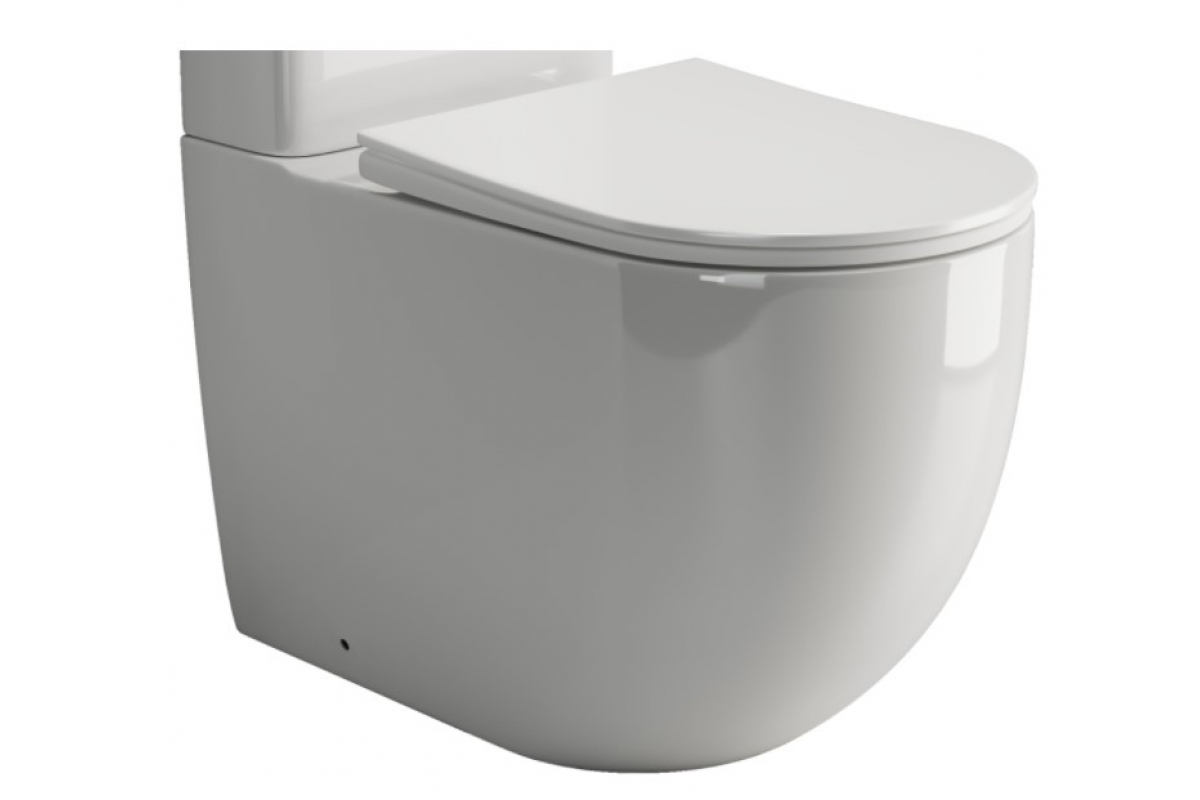 Напольный унитаз Ceramica Nova Mia Rimless CN1801-B безободковый (белый) чаша
