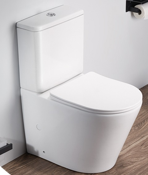 Унитаз-компакт CeramaLux 2179XMW безободковый (белый матовый)