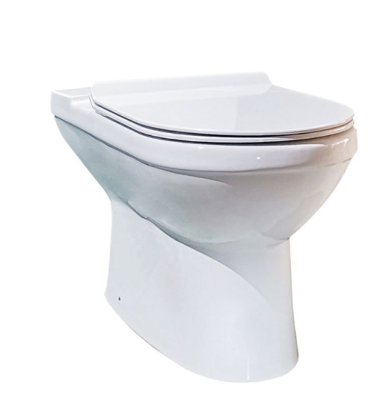 Напольный унитаз Bravat New Moon CX2164UW-PB-RUS (белый) чаша