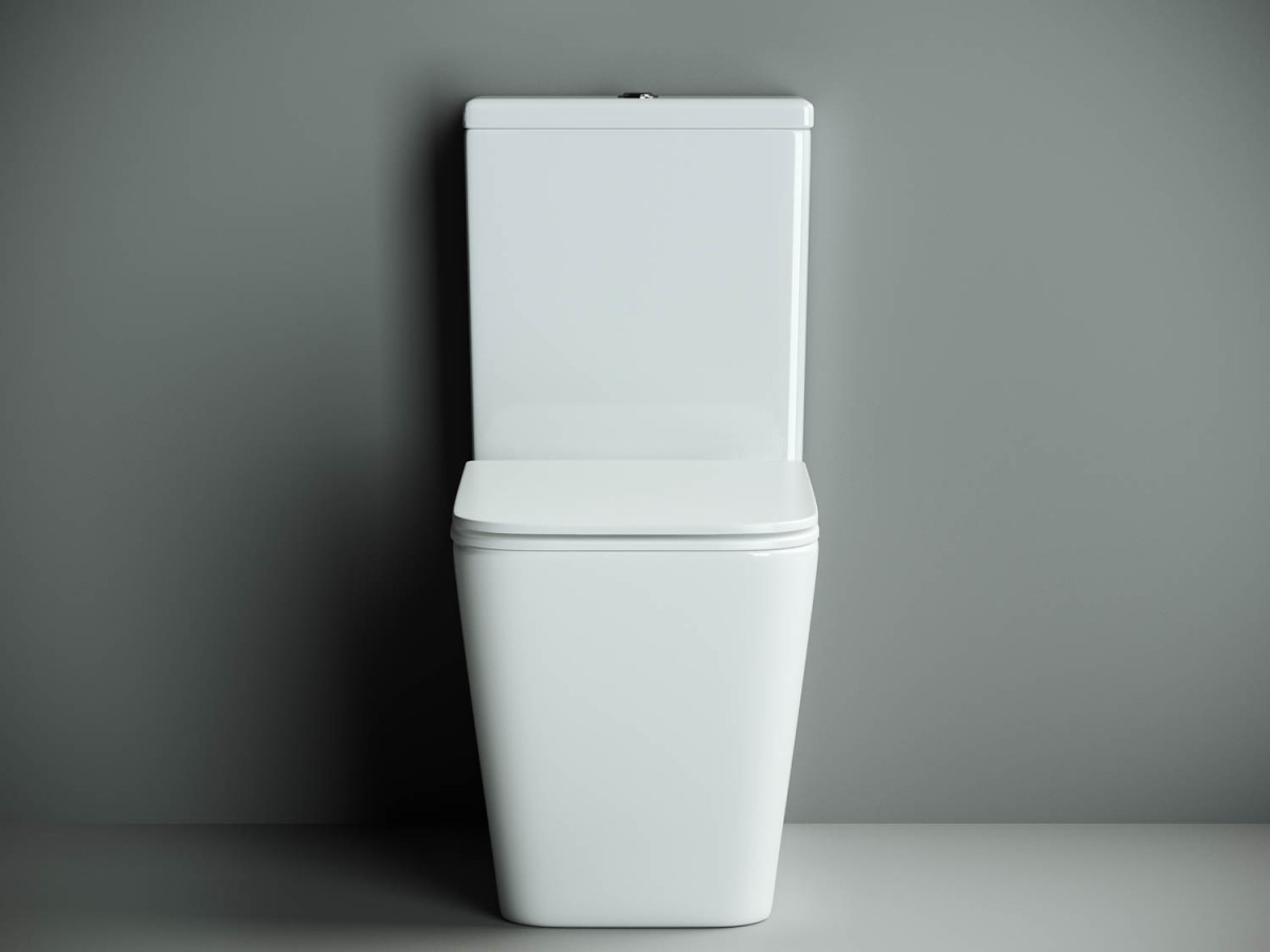Унитаз-компакт Ceramica Nova Cubic CN1803 безободковый  (белый)