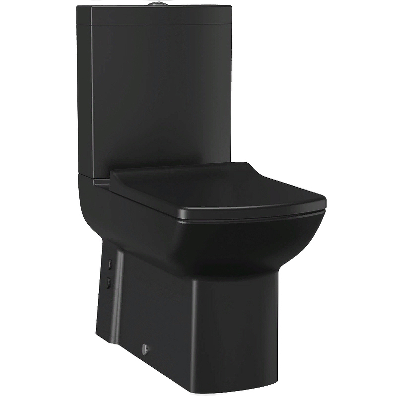 Напольный унитаз Creavit Lara LR360-11SM00E-0000 (чёрный матовый) чаша