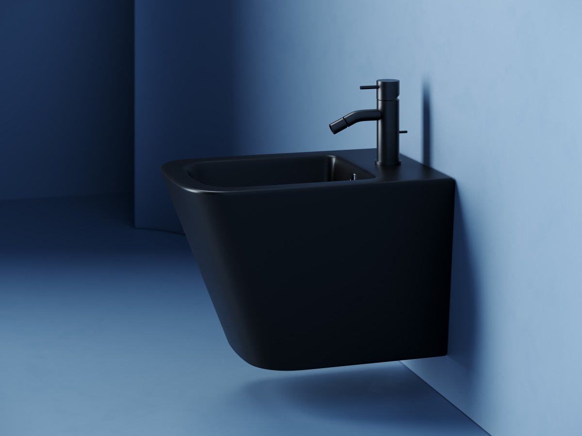 Биде подвесное Ceramica Nova Union CN4010MB (чёрный матовый)