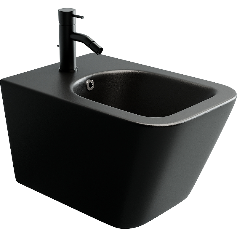 Биде подвесное Ceramica Nova Metric CN3008MB (чёрный матовый)