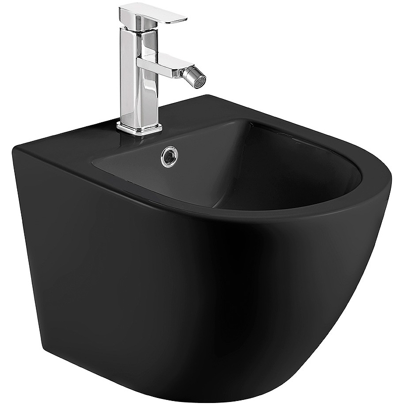 Биде подвесное AQUAme AQM2102MB (чёрный матовый)