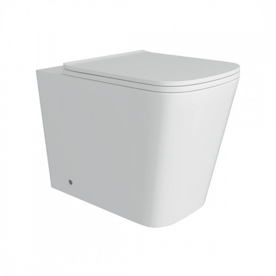 Приставной унитаз Alpen Modern HD ALP2440108 безободковый (белый)