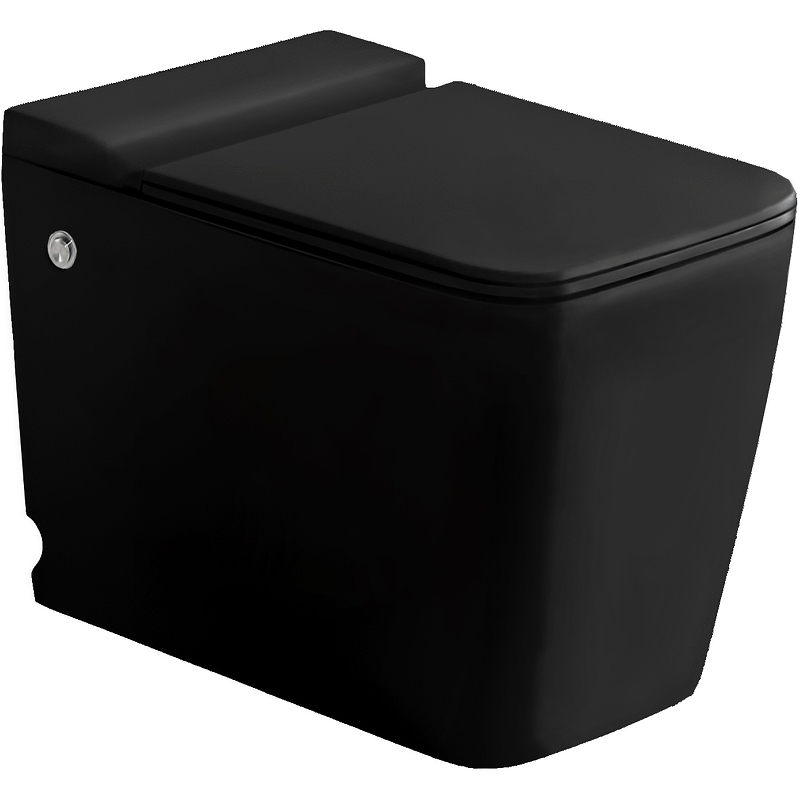 Приставной унитаз Cerutti SPA Maiella Pulse MB CT10197 безободковый (чёрный матовый)