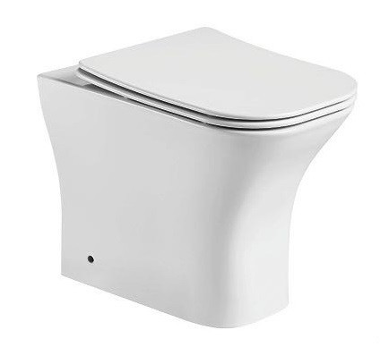 Приставной унитаз CeramaLux 215D безободковый (белый)